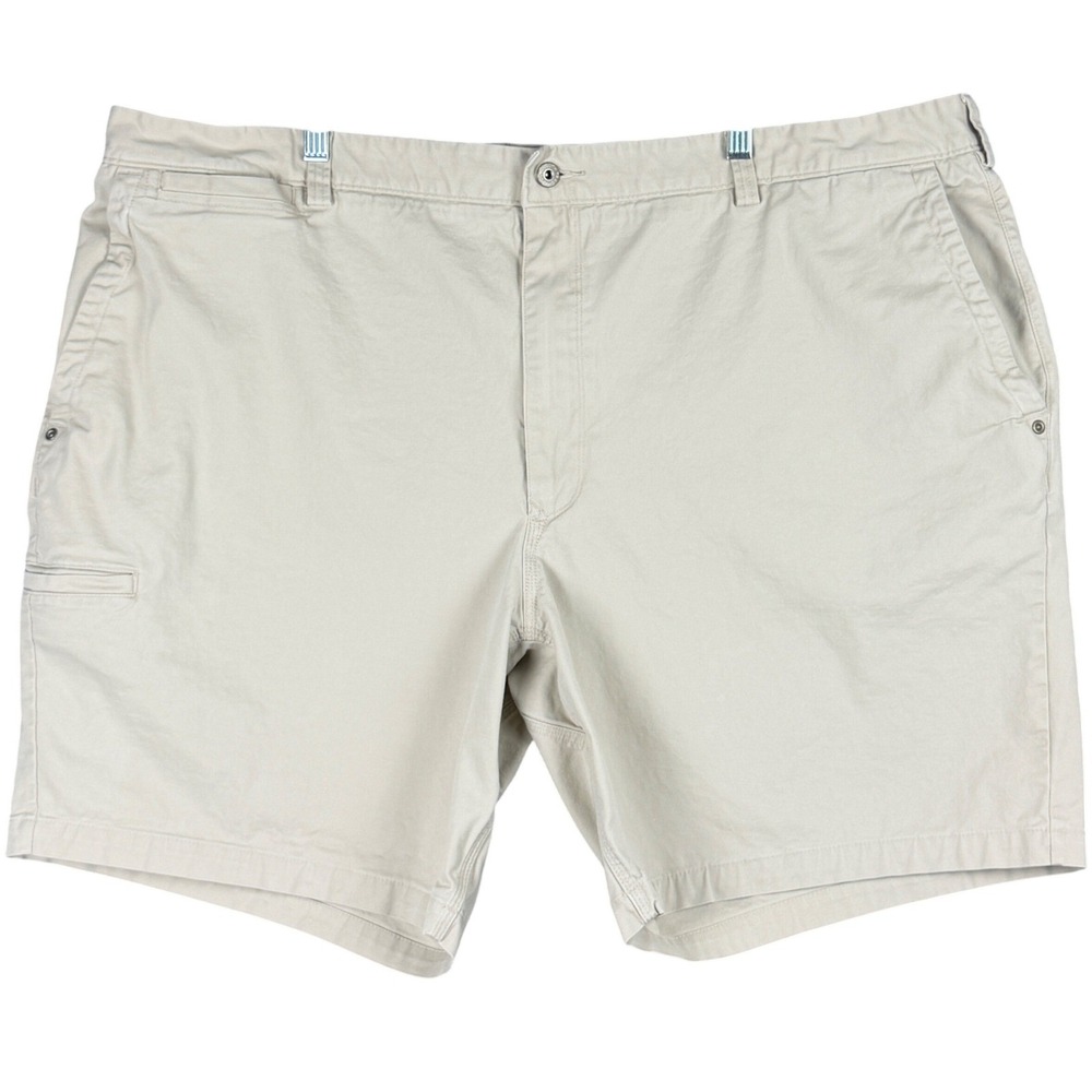 Duluth Trading Co Men's 46 Khakis Tan Chino Shorts 8.5" Inseam Flex Ballroom